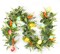 6 ft Easter Garland – Artificial Fern with 10 Glowing Eggs & 6 Carrots for Home Decor